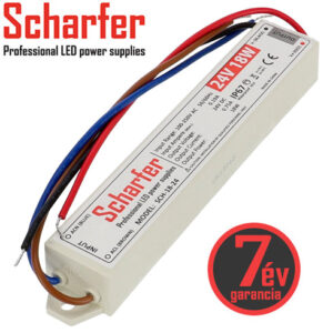 Vízálló LED tápegység - 24V/18W - Scharfer
