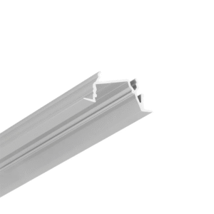 Diagonal - Ezüst - süllyeszthető - LED profil átlátszó búrával