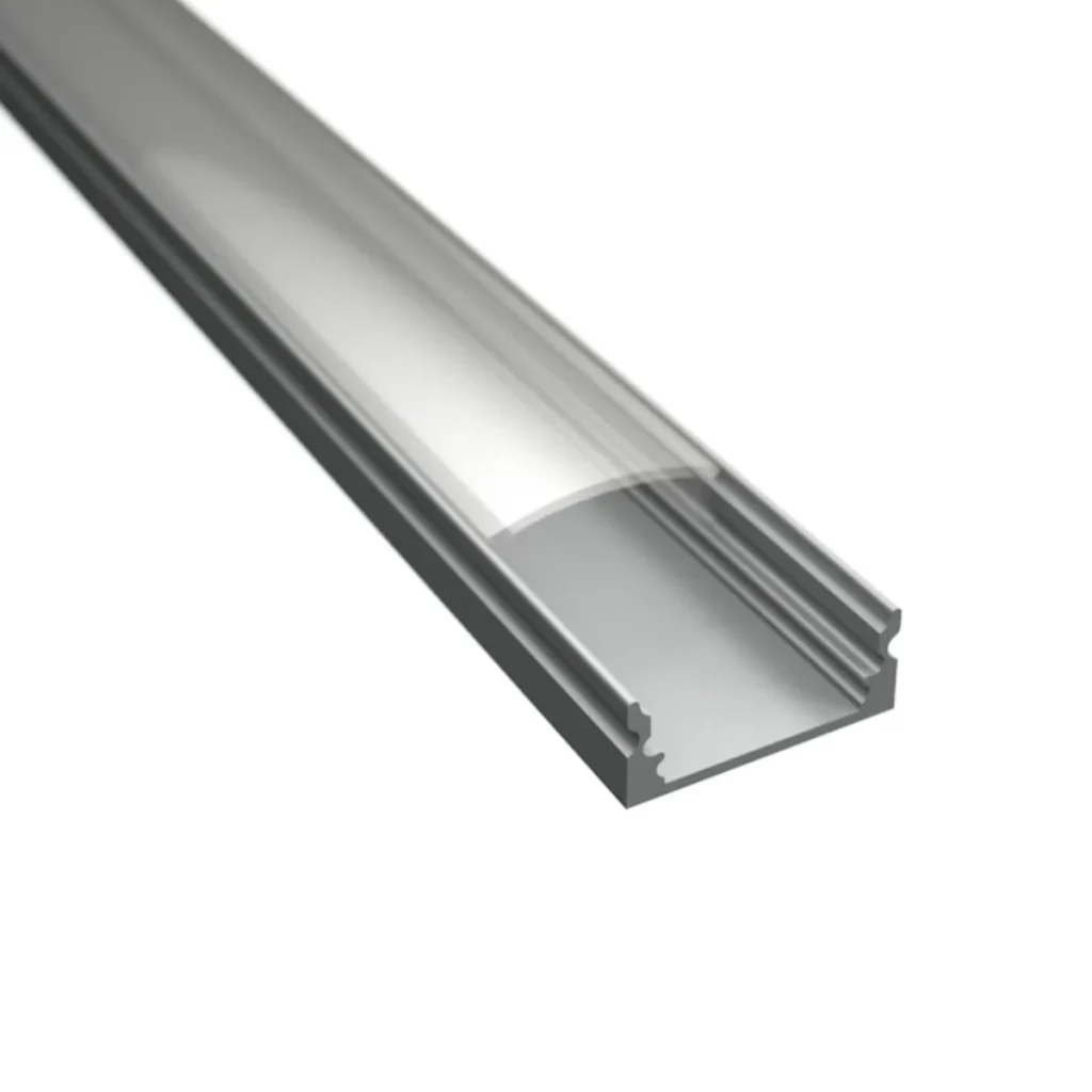 LD101 - Felületre szerelhető LED profil - Átlátszó búrával