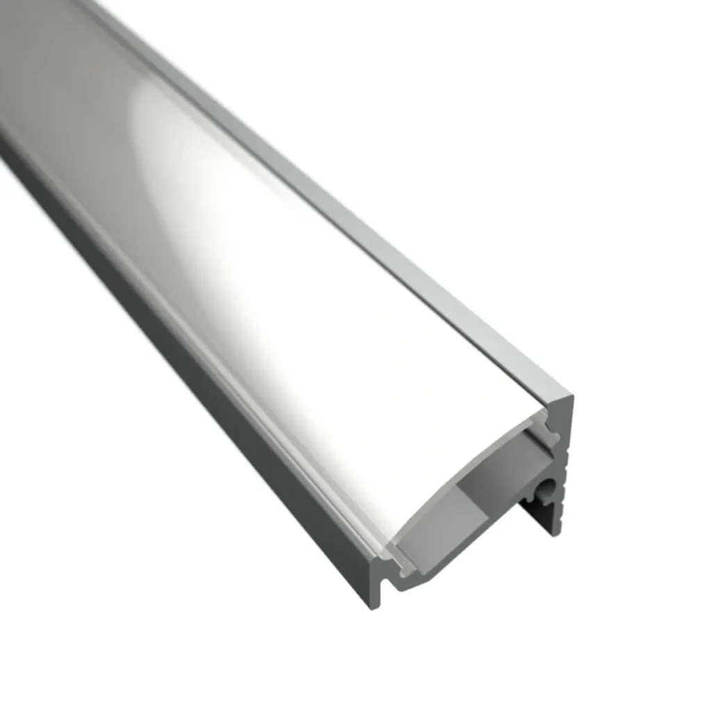 LD206 - Sarokba illeszthető LED profil - Átlátszó búrával