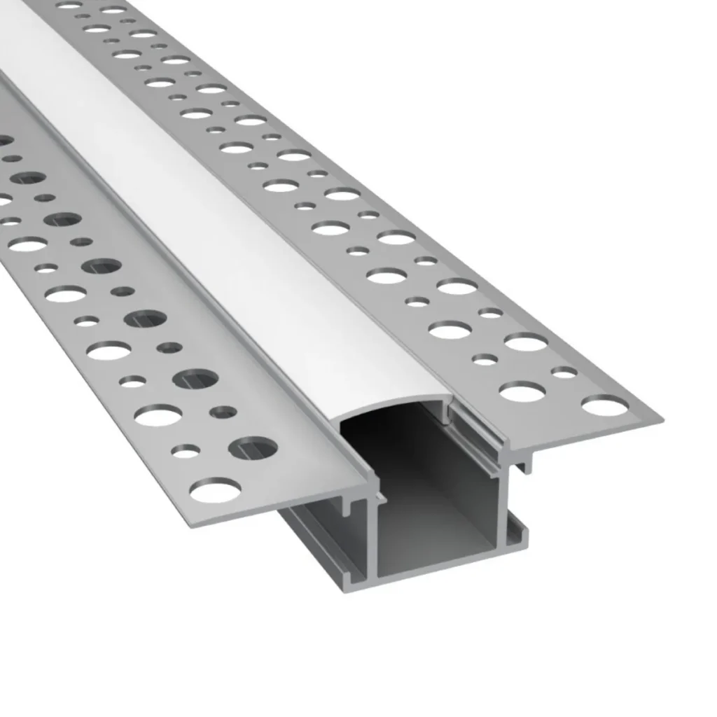 LD309 - Gipszkartonba süllyeszthető LED profil - Átlátszó búrával