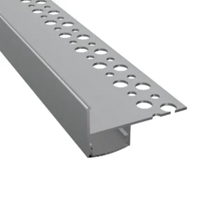 LD407 Ezüst - Stairway - Lépcső, élvilágító profil LED szalaghoz - Átlátszó búrával