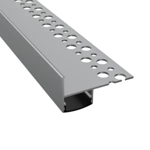LD407 Ezüst - Stairway - Lépcső, élvilágító profil LED szalaghoz - Fekete búrával